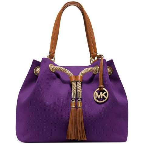 purple michael kors|Michael Kors purple tote bag.